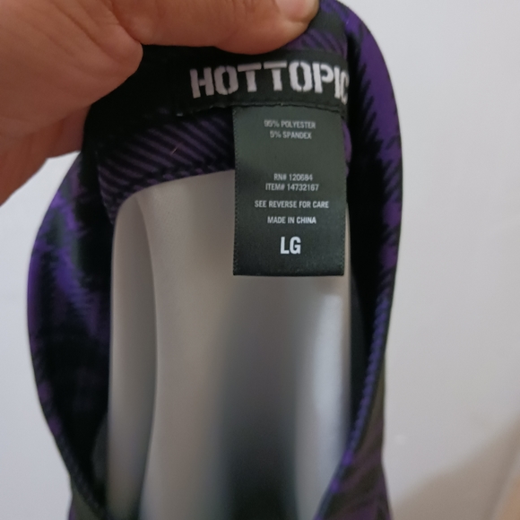 HOT TOPIC plaid purple skirt - Picture 3 of 3